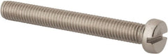 Value Collection - M8x1.25 Metric Coarse, 65mm Length Under Head Slotted Drive Machine Screw - Fillister Head, Grade 316 & A4 Stainless Steel, Uncoated, Without Washer - Exact Tooling