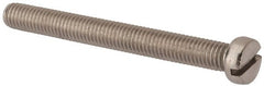 Value Collection - M8x1.25 Metric Coarse, 75mm Length Under Head Slotted Drive Machine Screw - Fillister Head, Grade 316 & A4 Stainless Steel, Uncoated, Without Washer - Exact Tooling