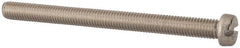 Value Collection - M8x1.25, 100mm Length Under Head Slotted Drive Machine Screw - Fillister Head, Grade 316 & A4 Stainless Steel, Uncoated, Without Washer - Exact Tooling