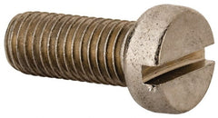 Value Collection - M10x1.50 Metric Coarse, 25mm Length Under Head Slotted Drive Machine Screw - Fillister Head, Grade 316 & A4 Stainless Steel, Uncoated, Without Washer - Exact Tooling
