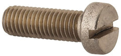 Value Collection - M10x1.50 Metric Coarse, 30mm Length Under Head Slotted Drive Machine Screw - Fillister Head, Grade 316 & A4 Stainless Steel, Uncoated, Without Washer - Exact Tooling