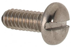 Value Collection - M2x0.40 Metric Coarse, 5mm Length Under Head Slotted Drive Machine Screw - Pan Head, Grade 316 & A4 Stainless Steel, Uncoated, Without Washer - Exact Tooling