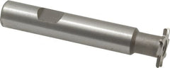Whitney Tool Co. - 1/32" Radius, 1/16" Circle Diam, 3/4" Cutter Diam, Shank Connection, Convex Radius Cutter - 1/2" Shank Diam, 3" OAL, High Speed Steel, Uncoated, Profile Ground, 8 Teeth, Weldon Flat - Exact Tooling