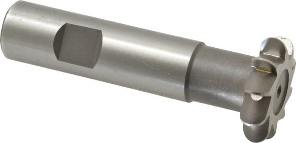 Whitney Tool Co. - 5/32" Radius, 5/16" Circle Diam, 1-5/16" Cutter Diam, Shank Connection, Convex Radius Cutter - 3/4" Shank Diam, 3-1/2" OAL, High Speed Steel, Uncoated, Profile Ground, 10 Teeth, Weldon Flat - Exact Tooling