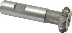 Whitney Tool Co. - 3/16" Radius, 3/8" Circle Diam, 1-3/8" Cutter Diam, Shank Connection, Convex Radius Cutter - 3/4" Shank Diam, 3-1/2" OAL, High Speed Steel, Uncoated, Profile Ground, 10 Teeth, Weldon Flat - Exact Tooling