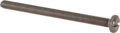 Value Collection - M5x0.80 Metric Coarse, 70mm Length Under Head Slotted Drive Machine Screw - Pan Head, Grade 316 & A4 Stainless Steel, Uncoated, Without Washer - Exact Tooling