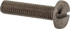 Value Collection - M8x1.25 Metric Coarse, 35mm Length Under Head Slotted Drive Machine Screw - Pan Head, Grade 316 & A4 Stainless Steel, Uncoated, Without Washer - Exact Tooling