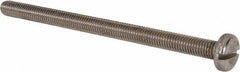 Value Collection - M8x1.25 Metric Coarse, 120mm Length Under Head Slotted Drive Machine Screw - Pan Head, Grade 316 & A4 Stainless Steel, Uncoated, Without Washer - Exact Tooling