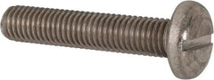 Value Collection - M10x1.50 Metric Coarse, 50mm Length Under Head Slotted Drive Machine Screw - Pan Head, Grade 316 & A4 Stainless Steel, Uncoated, Without Washer - Exact Tooling