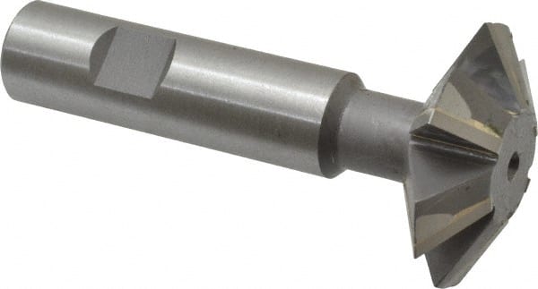 Whitney Tool Co. - 1-7/8° 1-7/8" Cut Diam, 5/8" Cut Width, 3/4" Shank, Carbide-Tipped Double-Angle Cutter - Exact Tooling