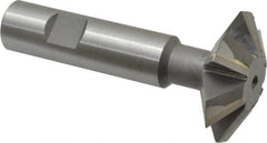 Whitney Tool Co. - 1-7/8° 1-7/8" Cut Diam, 5/8" Cut Width, 3/4" Shank, Carbide-Tipped Double-Angle Cutter - Exact Tooling