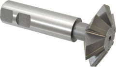 Whitney Tool Co. - 2-1/4° 2-1/4" Cut Diam, 3/4" Cut Width, 7/8" Shank, Carbide-Tipped Double-Angle Cutter - Exact Tooling