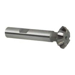 Whitney Tool Co. - 3/4° 3/4" Cut Diam, 1/4" Cut Width, 3/8" Shank, Carbide-Tipped Double-Angle Cutter - Exact Tooling