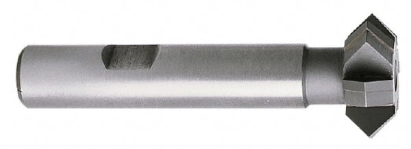 Whitney Tool Co. - 2-1/4° 2-1/4" Cut Diam, 3/4" Cut Width, 7/8" Shank, Carbide-Tipped Double-Angle Cutter - Exact Tooling