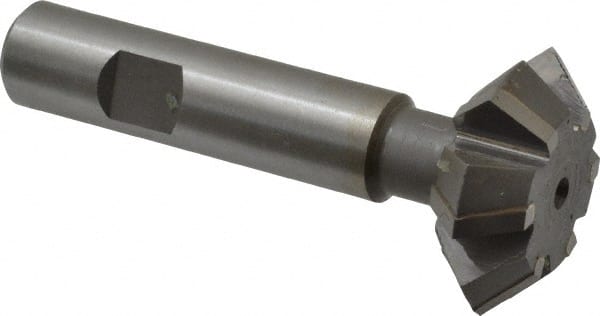 Whitney Tool Co. - 1-1/2° 1-1/2" Cut Diam, 9/16" Cut Width, 5/8" Shank, Carbide-Tipped Double-Angle Cutter - Exact Tooling