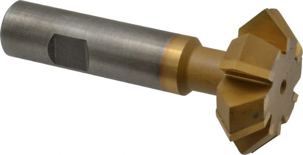 Whitney Tool Co. - 1-7/8° 1-7/8" Cut Diam, 5/8" Cut Width, 3/4" Shank, Carbide-Tipped Double-Angle Cutter - Exact Tooling
