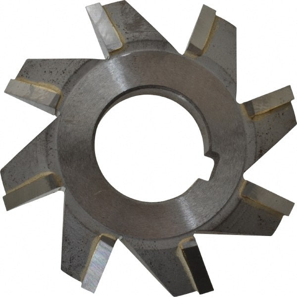 Whitney Tool Co. - 2-3/4° 2-3/4" Cut Diam, 1/2" Cut Width, 1" Arbor, Carbide-Tipped Double-Angle Cutter - Exact Tooling