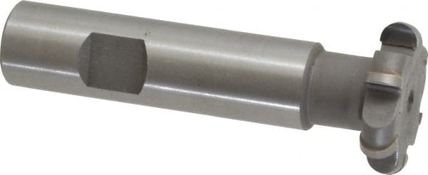 Whitney Tool Co. - 5/32" Radius, 5/16" Circle Diam, 1-5/16" Cutter Diam, Shank Connection, Convex Radius Cutter - 3/4" Shank Diam, 3-1/2" OAL, Carbide-Tipped, Uncoated, Profile Ground, 6 Teeth, Weldon Flat - Exact Tooling