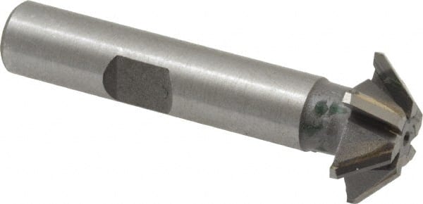 Whitney Tool Co. - 3/4" Diam x 3/16" Width of Cut, 45° Included Angle, Shank Connection, Carbide Tipped Single Angle Cutter - 3/8" Shank Diam, 2-1/8" Overall Length, Right Hand Cut, Uncoated - Exact Tooling