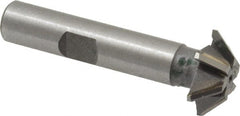 Whitney Tool Co. - 3/4" Diam x 3/16" Width of Cut, 45° Included Angle, Shank Connection, Carbide Tipped Single Angle Cutter - 3/8" Shank Diam, 2-1/8" Overall Length, Right Hand Cut, Uncoated - Exact Tooling