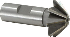 Whitney Tool Co. - 1-1/2" Diam x 1/2" Width of Cut, 45° Included Angle, Shank Connection, Carbide Tipped Single Angle Cutter - 3/4" Shank Diam, 2-3/4" Overall Length, Right Hand Cut, Uncoated - Exact Tooling
