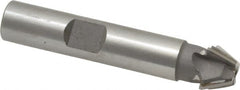Whitney Tool Co. - 1/2" Diam x 7/32" Width of Cut, 60° Included Angle, Shank Connection, Carbide Tipped Single Angle Cutter - 3/8" Shank Diam, 2-1/8" Overall Length, Right Hand Cut, Uncoated - Exact Tooling