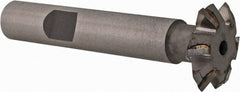 Whitney Tool Co. - 3/4" Diam x 5/16" Width of Cut, 60° Included Angle, Shank Connection, Carbide Tipped Single Angle Cutter - 3/8" Shank Diam, 2-1/8" Overall Length, Right Hand Cut, Uncoated - Exact Tooling