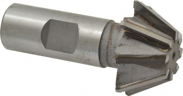 Whitney Tool Co. - 1-1/2" Diam x 5/8" Width of Cut, 60° Included Angle, Shank Connection, Carbide Tipped Single Angle Cutter - 3/4" Shank Diam, 2-3/4" Overall Length, Right Hand Cut, Uncoated - Exact Tooling