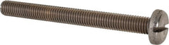 Value Collection - M10x1.50 Metric Coarse, 100mm Length Under Head Slotted Drive Machine Screw - Pan Head, Grade 316 & A4 Stainless Steel, Uncoated, Without Washer - Exact Tooling