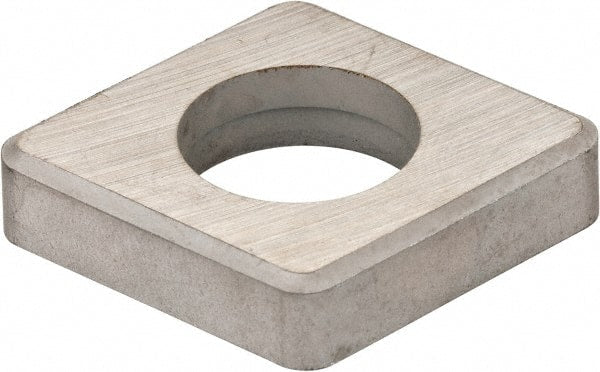 Made in USA - 1" Inscribed Circle, Diamond (Shape) Shim for Indexables - Carbide, 1/8" Thick, CSN Shim Style, Negative Rake - Exact Tooling