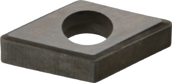 Made in USA - 1/2" Inscribed Circle, Diamond (Shape) Shim for Indexables - Carbide, 3/16" Thick, DSN Shim Style, Negative Rake - Exact Tooling