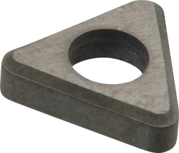 Made in USA - 3/8" Inscribed Circle, Triangle Shim for Indexables - Carbide, 1/8" Thick, ITSN Shim Style, Negative Rake - Exact Tooling