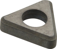 Made in USA - 3/8" Inscribed Circle, Triangle Shim for Indexables - Carbide, 1/8" Thick, ITSN Shim Style, Negative Rake - Exact Tooling