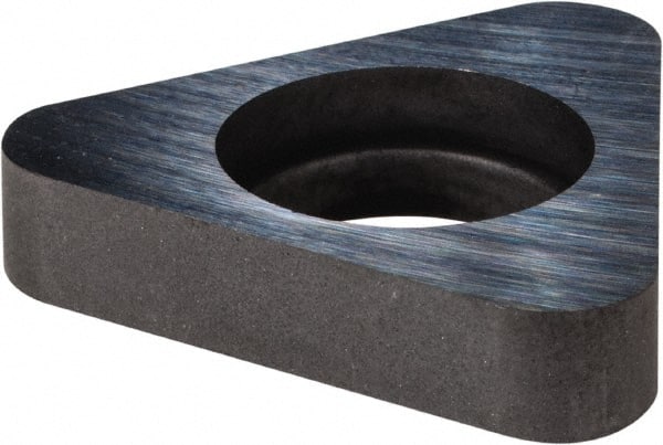 Made in USA - 5/8" Inscribed Circle, Triangle Shim for Indexables - Carbide, 3/16" Thick, ITSN Shim Style, Negative Rake - Exact Tooling