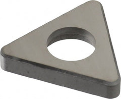 Made in USA - 3/4" Inscribed Circle, Triangle Shim for Indexables - Carbide, 3/16" Thick, ITSN Shim Style, Negative Rake - Exact Tooling