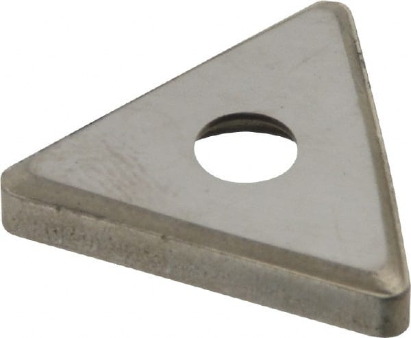 Made in USA - 1/2" Inscribed Circle, Triangle Shim for Indexables - Carbide, 1/8" Thick, SM Shim Style, Negative Rake - Exact Tooling
