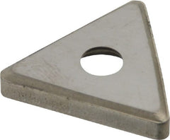 Made in USA - 1/2" Inscribed Circle, Triangle Shim for Indexables - Carbide, 1/8" Thick, SM Shim Style, Negative Rake - Exact Tooling