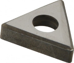Made in USA - 1/2" Inscribed Circle, Triangle Interchangeable Head Shim for Indexables - Carbide, 3/16" Thick, SM Shim Style, Negative Rake, Left Hand, Right Hand Cut - Exact Tooling