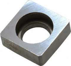Made in USA - 1/2" Inscribed Circle, Square Shim for Indexables - Carbide, 3/16" Thick, SM Shim Style, Negative Rake - Exact Tooling