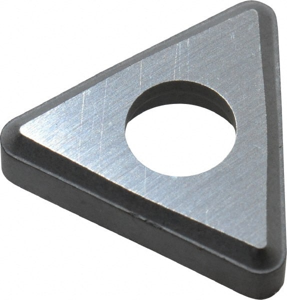 Made in USA - 3/8" Inscribed Circle, Triangle Shim for Indexables - Carbide, 1/8" Thick, STN Shim Style, Negative Rake - Exact Tooling