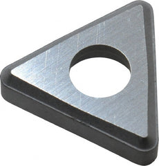 Made in USA - 3/8" Inscribed Circle, Triangle Shim for Indexables - Carbide, 1/8" Thick, STN Shim Style, Negative Rake - Exact Tooling