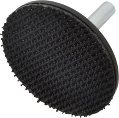 3M - 2" Diam Hook & Loop Disc Backing Pad - 1/4" Shank Diam, Firm Density, 23,000 RPM - Exact Tooling