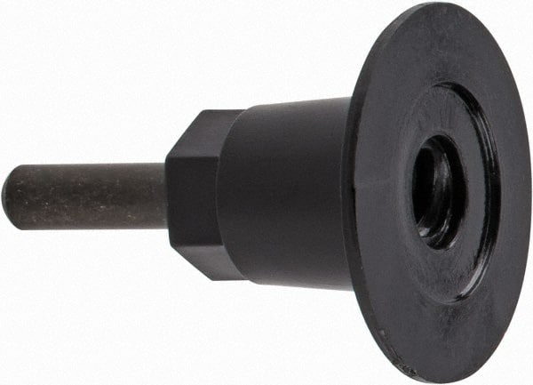 3M - 1-1/2" Diam Quick-Change Disc Backing Pad - 1/4" Shank Diam, 25,000 RPM, Roloc Compatible - Exact Tooling