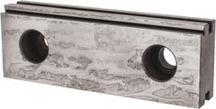 Kurt - 1 Piece Vise Jaw Plate - Steel, 3.969" Long, 0.672" Wide, 1.374" High - Exact Tooling