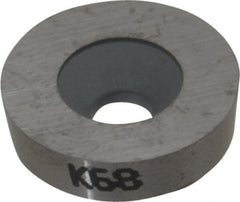 Kennametal - RD452 P Grade K68 Carbide Turning Insert - Uncoated, Round, 1/2" Inscr Circle, 17/64 Thick - Exact Tooling