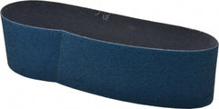 Norton - 3" Wide x 24" OAL, 50 Grit, Zirconia Alumina Abrasive Belt - Zirconia Alumina, Coarse, Coated, Y Weighted Cloth Backing, Series 3X - Exact Tooling