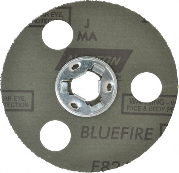Norton - 5" Diam 24 Grit Fiber Disc - Very Coarse Grade, Zirconia Alumina, 13,000 Max RPM, Series F826 - Exact Tooling