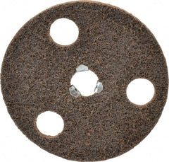 Norton - 5" Coarse Grade Aluminum Oxide Deburring Disc - 5/8-11 Threaded Center Hole, Quick Change Connection - Exact Tooling