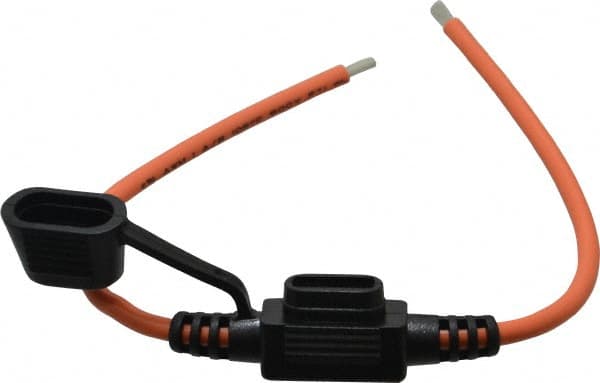 Ferraz Shawmut - 30 Amp AF2 Black Automotive Fuse Holder - 32 Volt, Orange #12 Wire - Exact Tooling