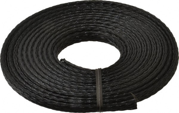 Techflex - Black Braided Expandable Cable Sleeve - 10' Coil Length, -103 to 257°F - Exact Tooling